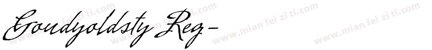 Goudyoldsty Reg字体转换